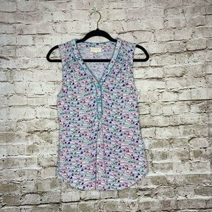 Mod Cloth fish and sail boat blouse